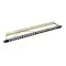 Logilink 19" Patch panel 24 Keystone jack csatlakozóhoz, 0,5U, betöltetlen, fekete (NK4040)