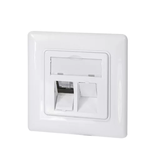 Logilink Keystone előlap 2 modulhoz, német típusú, fehér (NK4054)