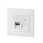 Logilink Keystone előlap 2 modulhoz, német típusú, fehér (NK4054)