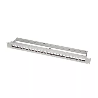   Logilink Keystone Panel 1U, 24 port, árnyékolt, gazdaságos, szürke (NK4073)
