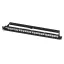Logilink Keystone Panel 1U, 24 portos, árnyékolt, gazdaságos, fekete (NK4074)