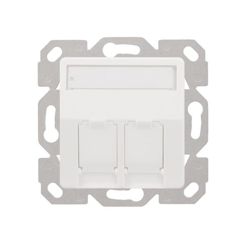 Logilink Keystone előlap 2 modulhoz, kiálló, UP/50, hófehér