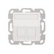 Logilink Keystone előlap 2 modulhoz, kiálló, UP/50, hófehér