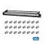 Logilink Moduláris 24 portos Cat.6A keystone patchpanel, 1U, 19"-os rackbe szerelhető, PrimeLine (NK5001)