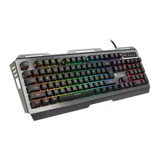   Genesis Rhod 420 Gamer billentyűzet US kiosztással, színes háttérvilágítással, fekete (NKG-1234)