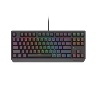   GENESIS THOR 230 TKL LITE GAMER BILLENTYŰZET, US RAINBOW, MECHANIKUS, PIROS, FEKETE, HOT SWAP (NKG-2076)