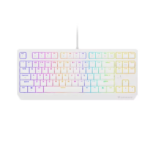 GENESIS THOR 230 TKL US RGB MECHANIKUS BILLENTYŰZET PIROS-FEHÉR HOT SWAP (NKG-2078)