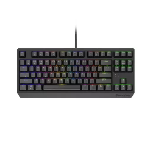 GENESIS THOR 230 TKL US RGB MECHANIKUS BILLENTYŰZET, BARNA, FEKETE, HOT SWAP (NKG-2079)