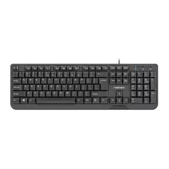 NATEC TROUT US LAYOUT SLIM FEKETE BILLENTYŰZET (NKL-0967)