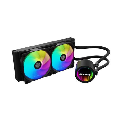 GENESIS HYDRIA 240 VÍZHŰTŐ ARGB FEKETE (NLG-2319)