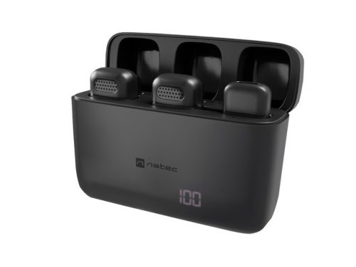 Natec Hopper Vezeték nélküli Lightning Csíptetős mobil mikrofon (2db)