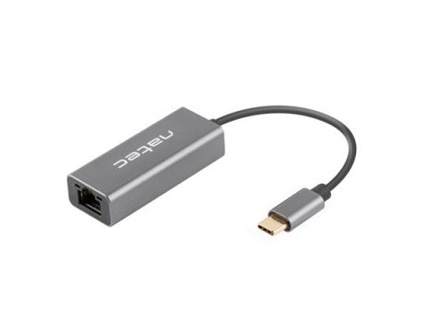 NATEC USB->RJ45 ETHERNET ADAPTER HÁLÓZATI KÁRTYA CRICKET USB-C 3.1 1X RJ45 1GB KÁBEL