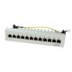 Logilink Cat.6 Patch Panel 12 port árnyékolt, asztali, világosszürke (NP0017A)