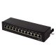 Logilink Cat.6A Patch Panel 12 portos árnyékolt, asztali, fekete (NP0019B)