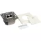 Logilink Cat.6 fali aljzat 2 x RJ45, árnyékolt, fehér (NP0023)