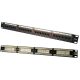 LogiLink Cat.5e Patch Panel 24 portos árnyékolatlan, 19" rack rögzítés, fekete (NP0027)