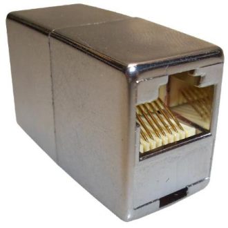   LogiLink RJ45 Mini inline csatlakozó 1:1 Cat.5e, árnyékolt, fém (NP0031)