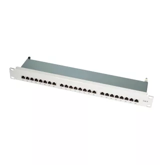   Logilink Cat.6 Patch Panel 24 portos árnyékolt, 19" rack tartó, világosszürke, PrimeLine (NP0040A)