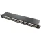 Logilink Cat.6 Patch Panel 24-port 19" STP, fekete, PrimeLine, 24-port, fekete (NP0048)