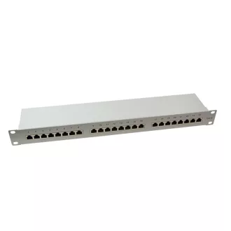   Logilink Cat.6 Patch Panel 24-port 19" STP, szürke, EconLinie, (NP0053)