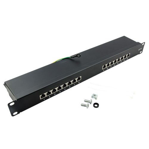 Logilink Cat.6 Patch Panel 16-port 19" STP, fekete, EconLine (NP0057)