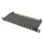 Logilink Cat.6A Patch Panel 12-port 10", STP, fél egység magasság, fekete (NP0066)
