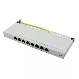   Logilink Cat.6 Patch Panel 8-port mini asztali, STP, szürke, szürke (NP0077)