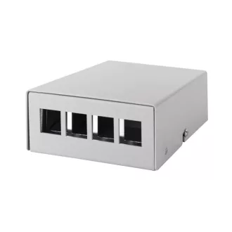   Logilink konszolidációs pontdoboz 4-port, asztali/fali/sínre szerelheto, szürke (NP0092)