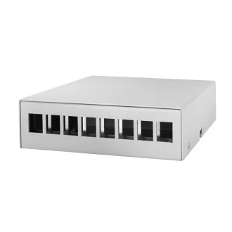   Logilink konszolidációs pontdoboz 8-port, asztali/fali/sínre szerelheto, szürke (NP0093)