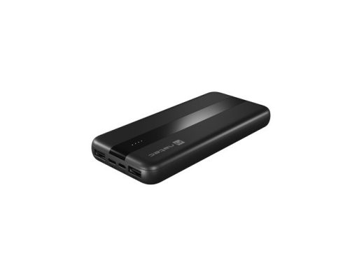 NATEC POWERBANK TREVI SLIM 10000MAH 2X USB-A + 1X USB-C FEKETE (NPB-1921)