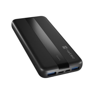   NATEC TREVI SLIM Q V2 10000MAH POWERBANK 2X USB-A 18W + 1X USB-C 20W + USB-C - USB0-C KÁBEL (NPB-2294)