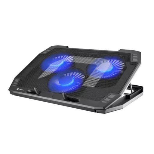 NATEC LAPTOP HŰTŐPAD ORIOLE 15.6-17.3" 3 VENTILÁTOR, LED FÉNY, 2 USB (NPL-1926)