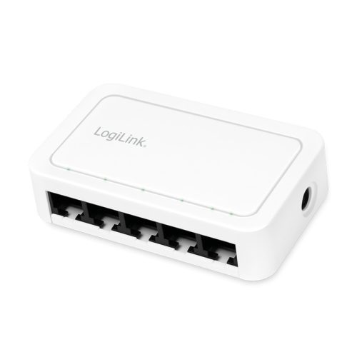 Logilink 5 portos Gigabit asztali hálózati kapcsoló, fehér (NS0114)