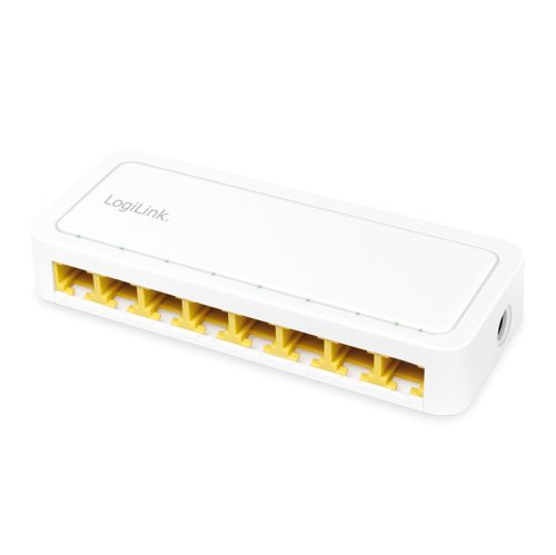 Logilink 8 portos Gigabit asztali hálózati kapcsoló, fehér (NS0115)