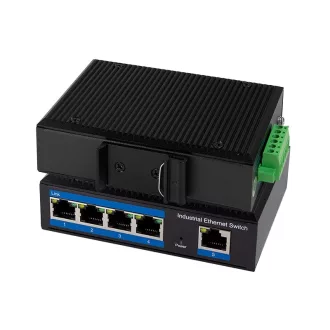   LogiLink Industrial Gigabit Ethernet PoE switch, 5 portos, 10/100/1000 Mbit/s (NS202P)