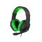 Genesis Argon 200 Gamer mikrofonos sztereo fejhallgató, zöld (NSG-0903)