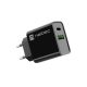 Natec Ribera 1xUSB-A 1xUSB-C 20W fali töltő fekete