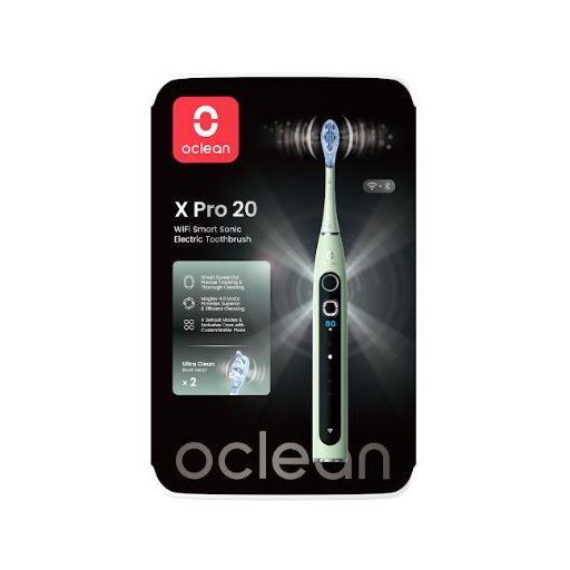 Oclean X Pro 20 Green elektromos fogkefe okos kijelzővel (OCL556902)