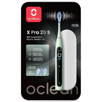   Oclean X Pro 20 S Green elektromos fogkefe Szett okos kijelzővel (OCL556933)