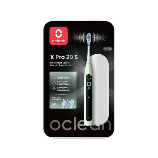 Oclean X Pro 20 S Green elektromos fogkefe Szett okos kijelzővel (OCL556933)