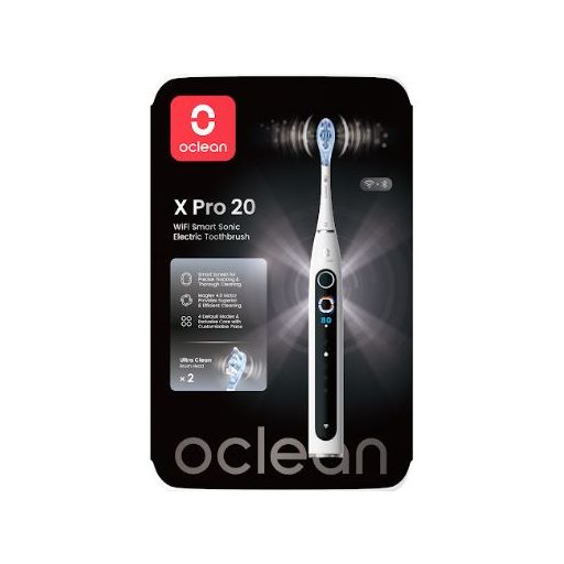 Oclean X Pro 20 White elektromos fogkefe okos kijelzővel (OCL556957)