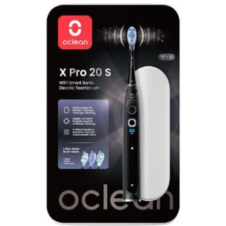  Oclean X Pro 20 S Black elektromos fogkefe Szett okos kijelzővel (OCL556964)