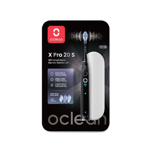 Oclean X Pro 20 S Black elektromos fogkefe Szett okos kijelzővel (OCL556964)