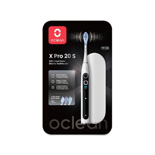 Oclean X Pro 20 S White elektromos fogkefe Szett okos kijelzővel (OCL556971)