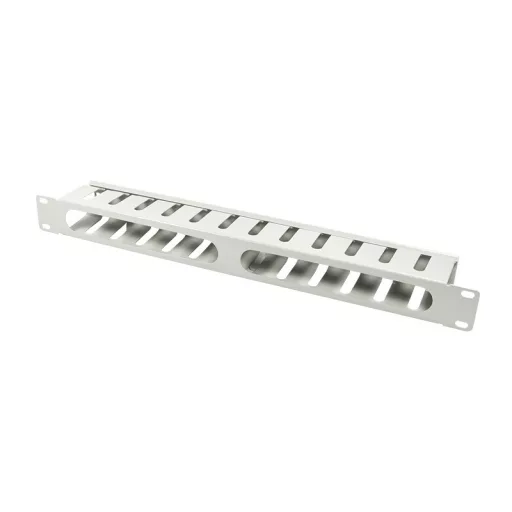 Logilink 19"-os kábelcsatorna/rendező, fedett, 1U, szürke (ORCC01G)