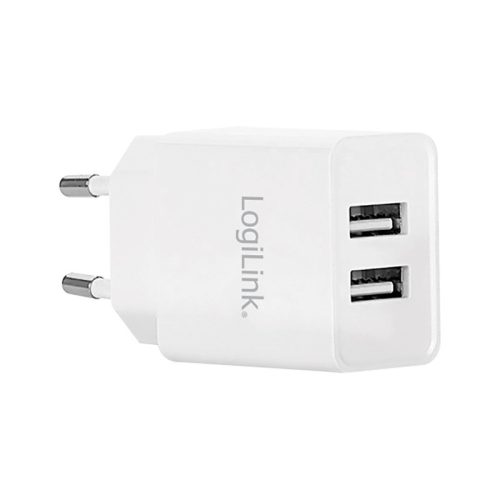 Logilink USB Wall Charger, 2 Port 10.5W, white (PA0185)