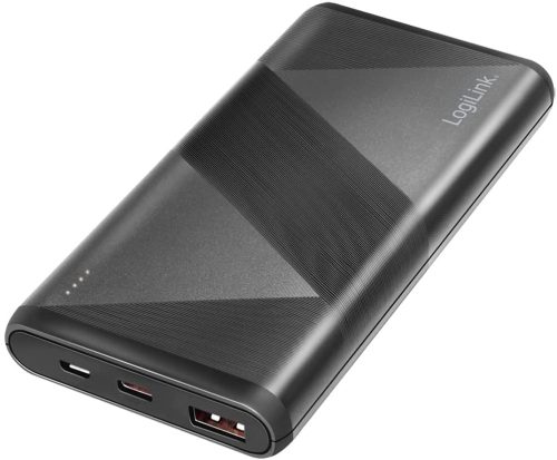 Logilink Mobil Power Bank, LiPo, 10.000mAh, PD & QC 18W, fekete (PA0275)