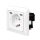Logilink Fali aljzat, 1x CEE 7/3, 2x USB-C, 25 W, PD, beépítési mélység: 29.5 mm
