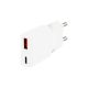 Logilink Dual-USB-C GaN töltő, 1x USB-C (PD), 1x USB-A (QC), 30 W, fehér