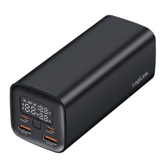   Logilink Power bank 20 000 mAh, QC 3.0 és PD 3.0 65 W, fekete (PA0350)